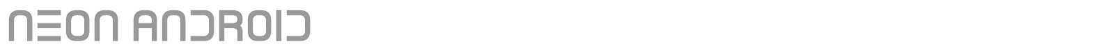 Neon Android font preview